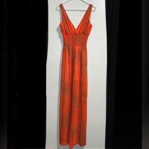Arden B orange jumpsuit